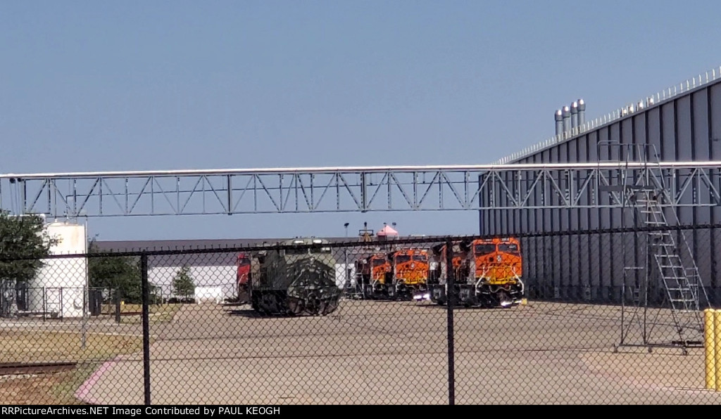 UP Primered C44ACM's on the Left with Brand New ET44ACH's on the Right. 